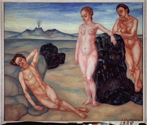 Unelma. Kuzma Sergeevich Petrov Vodkin (Petrov-Vodkin) (Kouzma Petrov Vodkin) (Petrov-Vodkin) (1878-1939), öljy kankaalle tekijältä Kuzma Sergeevich Petrov Vodkin