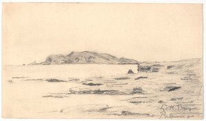 Monte Pellegrino Palermon rannikolta katsottuna tekijältä Laurits Andersen Ring