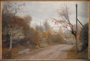 Tie Mogenstrupissa, Seelannissa. Syksy tekijältä Laurits Andersen Ring