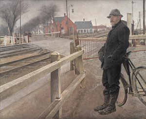 Junaa odotellessa. Roskilden moottoritien tasoristeys tekijältä Laurits Andersen Ring