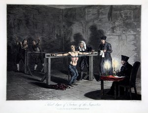 "Inkvisition kidutuksen kolmas aste", 1813. tekijältä LC Stadler