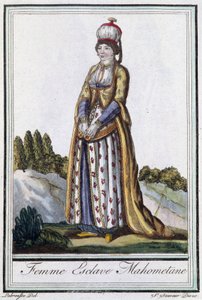 Muhammedilainen orjanainen - J. Grasset St Sauveurin "" Encyclopédie des voyages -kirjassa, toim. Deroy, Pariisi
