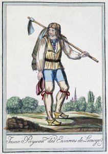 Nuori talonpoika Limogesin ympäristöstä - J. Grasset St Sauveurin "" Encyclopédie des voyages -kirjassa, Deron, Pariisi