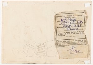 Ilmoitus sanomalehden kilpailutoimittajalle, 1917 tekijältä L. Hogg