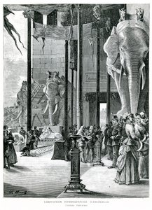 Sisäänpääsy Amsterdamin kansainväliseen näyttelyyn tekijältä L. Mariette