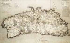 Menorcan kartta tekijältä L. S. de la Rochette