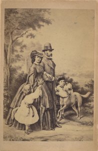 Franz Joseph I ja Elisabeth Itävallan ja heidän keisarillinen perheensä (kuva) (kuva) tekijältä L. T. Neumann