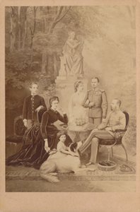 Franz Joseph I ja Elisabeth Itävallan ja heidän keisarillinen perheensä (kuva) (kuva) tekijältä L. T. Neumann