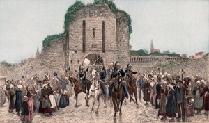 Ratsuväki lähtee Breton Citystä (värivalokuva)