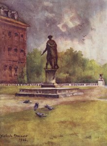 Charles II:n patsas, Chelsea Hospital (värilitho)