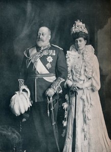 Kuningas Edward VII ja kuningatar Alexandra, 1908 1911 tekijältä Lafayette