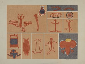 Petroglyfi - Ihmishahmot tekijältä Lala Eve Rivol