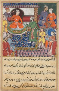 Sivu julkaisusta Tales of a Parrot Tuti-nama: Kahdeksas yö: Neito taas anoo..., 1558-1560. tekijältä Lalu.
