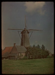 Tuulimylly Het Klompjen kylässä (tai: De Klomp), Zeistissä, Koppeldijkin varrella tekijältä Lambertus Hendrik van Berk