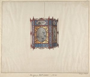 Suunnittelu salivalaisimelle nro 6, n. 1845. tekijältä Lamqua