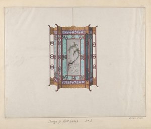 Hallivalaisimen suunnittelu, n. 1800-1810. tekijältä Lamqua