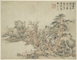 Maisema muinaisten mestareiden tyyliin: Wang Mengin (n. 1308-1385) mukaan
