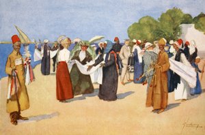 Bargain Hunting, elokuvasta "The Light Side of Egypt", 1908 tekijältä Lance Thackeray