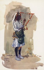 Egyptin kansa: Abde Rakes (värilitografia). tekijältä Lance Thackeray