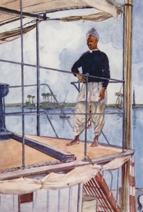 Egyptin kansa: Bahari (värilitografia). tekijältä Lance Thackeray