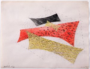 Abstrakti koostumus tekijältä Laszlo Moholy-Nagy
