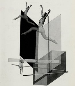 Ihmismekaniikka monimuotoisuus. Bauhausin näyttämöltä Bauhausin näyttämö, 1925. tekijältä Laszlo Moholy Nagy