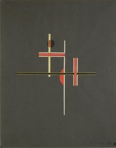 Punainen ja musta tasapaino, 1922 tekijältä Laszlo Moholy Nagy