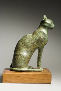 Kissa, myöhäisdynastian aika, 664-332 eKr. (pronssi) tekijältä Late Period Egyptian