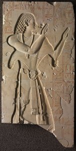 Mentuemhat kirkollispuvussa, n. 667-647 eKr tekijältä Late Period Egyptian