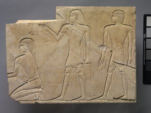 Papit suorittavat hautajaisia, noin 667-647 eKr tekijältä Late Period Egyptian