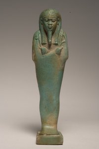 Shabti-figuuri Padineithille (fajanssi) (katso myös 247997) tekijältä Late Period Egyptian