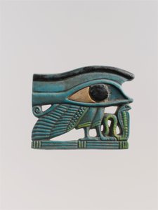 Wedjat Eye Amulet, 525-332 eKr. (Vihreä fajanssi) tekijältä Late Period Egyptian