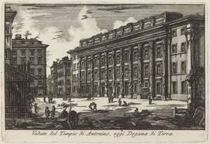 Hadrianeum tekijältä Laura Piranesi after Giovanni Battista Piranesi
