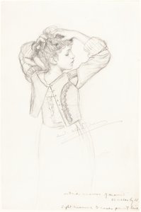 Nuorten tyttöjen pukeutuminen tekijältä Laura Theresa Alma Tadema