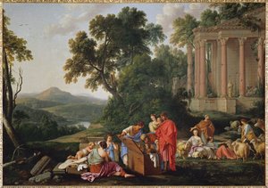 Laban cherchant ses idoles dans les bagages de JacobLaban etsii epäjumaliaan Jaakobin omaisuudesta ...