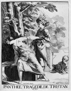 Araspe julistamassa intohimoaan Pantheelle - Panthee, tragedia Francois l
