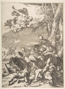 Pyhän Paavalin kääntyminen, n. 1637. tekijältä Laurent de la Hyre