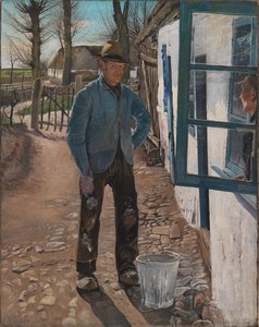 Vanhan talon kalkkiminen, 1908 tekijältä Laurits Andersen Ring