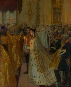 Tsaari Nikolai II:n ja Hessen-Darmstadtin prinsessa Alixin häät 26. marraskuuta 1894 1895-
