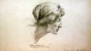 Muotokuvatutkimus neiti Barberista tekijältä Lawrence Alma Tadema