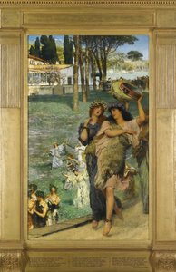 Kevätjuhla Tiellä Ceresin temppeliin tekijältä Lawrence Alma Tadema
