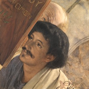 Charles Deschamps, Henry Wallace katselemassa, 1874 tekijältä Lawrence Alma Tadema