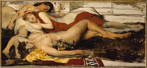 Uupunut Maenides, n. 1873-74 tekijältä Lawrence Alma Tadema