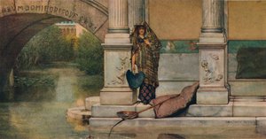 Kalastus, 1875 tekijältä Lawrence Alma Tadema