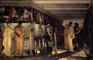 Pheidias ja Parthenonin friisi tekijältä Lawrence Alma Tadema