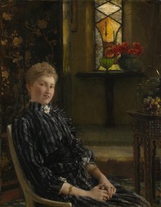 Rouva Ralph Sneydin muotokuva, 1889 tekijältä Lawrence Alma Tadema