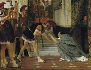 Claudiuksen julistaminen keisariksi, 1867 tekijältä Lawrence Alma Tadema