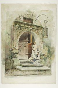 Two Women in a Doorway Finnish tekijältä Lawrence Carmichael Earle