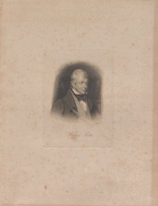 Historiallisen kirjailijan ja runoilijan Sir Walter Scottin muotokuva 1771-1832, n. 1840. tekijältä Lazarus Gottlieb Sichling