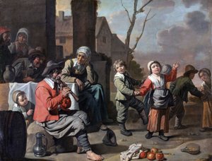 Le Nainin piiri - Talonpoikaislapset tanssivat, 1650-lukuFXD